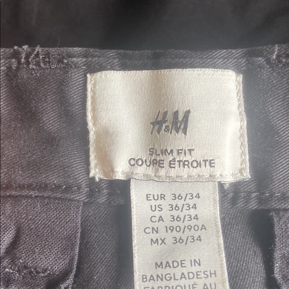 Mens H&M black Chino pant - Picture 3 of 3
